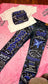 Blue and black boys senior jeans set with coordinating custom T-shirt, Plano West example