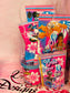 Custom clear gift bag with personalized party favors by L.E. Grace Designs