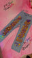 Girls simple senior jeans front design example