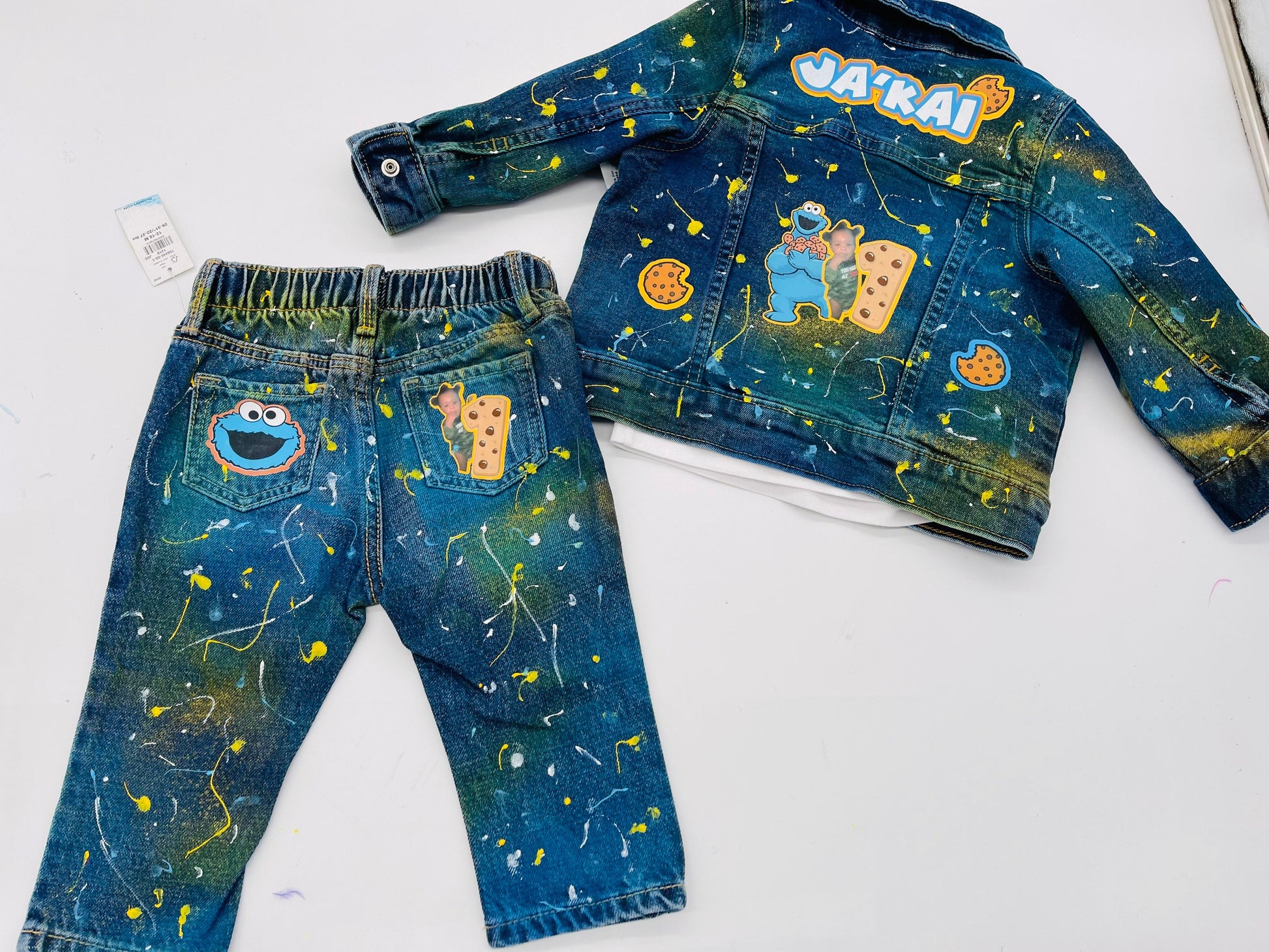 Custom Denim Pant & Jacket Set - Girls – l.e.gracedesigns