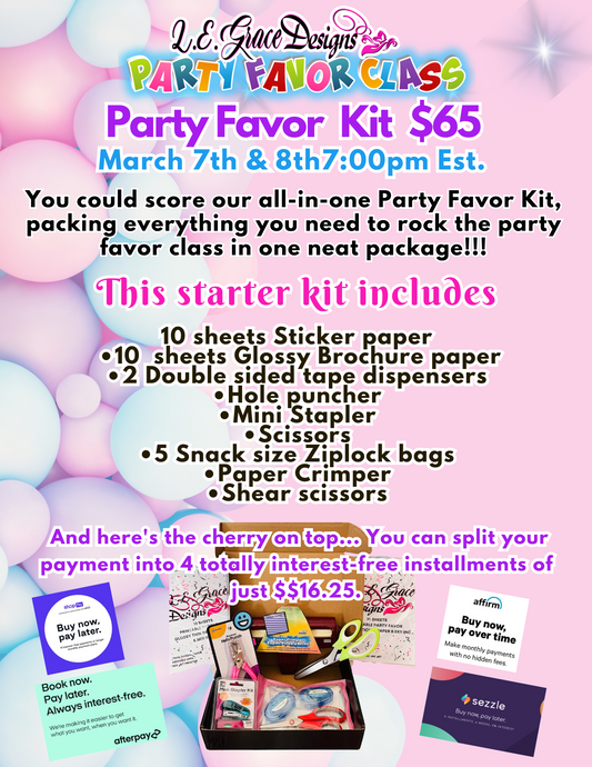 Party Favor Kit
